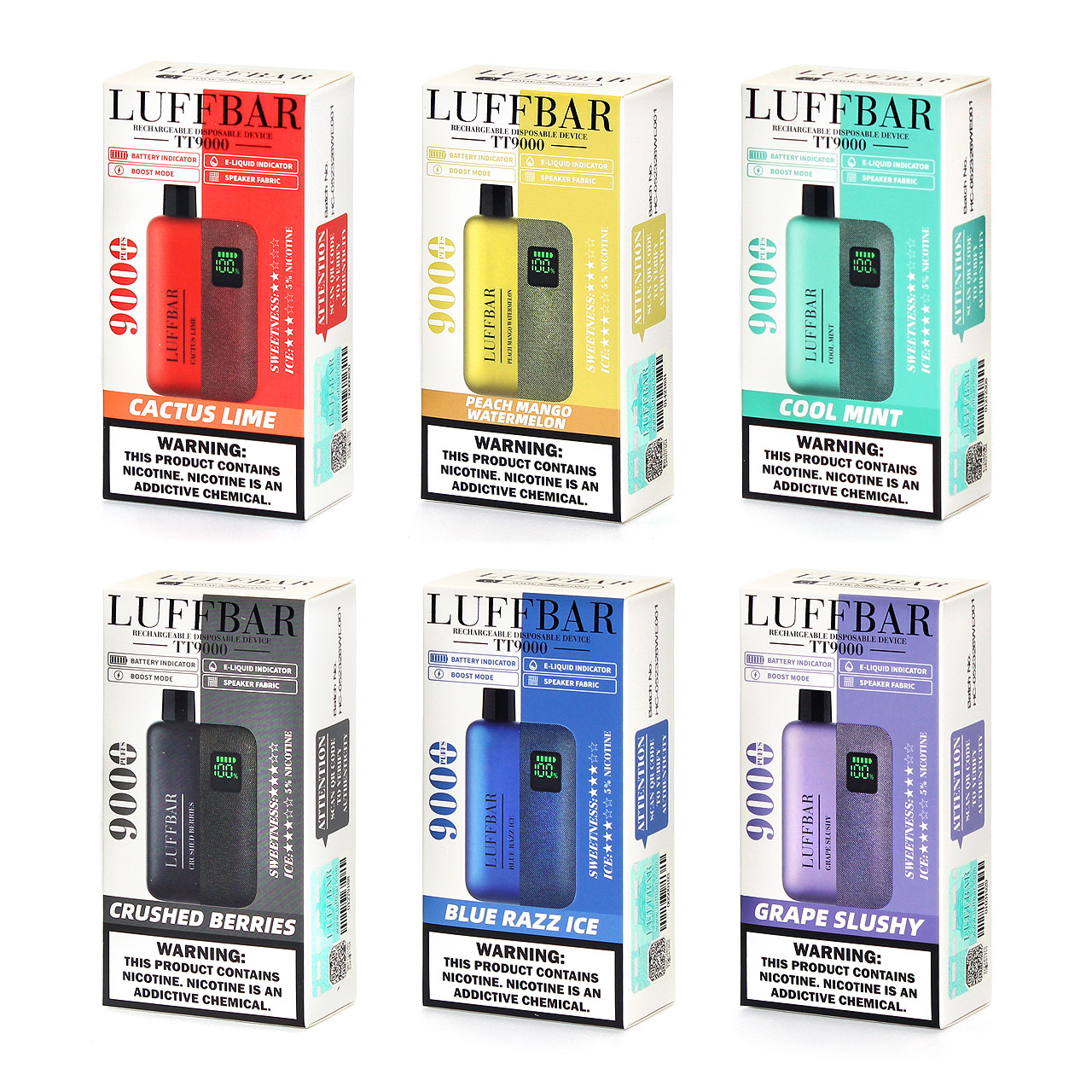 LUFFBAR TT9000 Disposable Vape Pack of 6 LUFFBAR TT9000 Disposable Vape Pack of 6